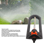 Turbo Oscillating Sprinkler, Heavy Duty Water Sprinkler for Yard 19 Nozzles Automatic Oscillating Lawn Sprinkler Watering Device for Home Garden Agricultural Irrigation - Image 3