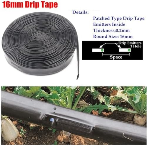 25m Drip Irrigation Tubing 16mm PE Patched Rain Hose For Garden - Image 2