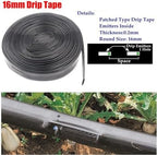 25m Drip Irrigation Tubing 16mm PE Patched Rain Hose For Garden - Image 2