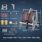 Stainless Steel Wall Mounted Floor Standing Hose Reel A-20mHose - Image 2