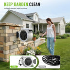 Retractable Garden Hose Reel, 1/2in 100ft Hose Reel with 10 Patterns Nozzle - Image 2