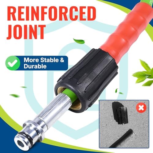 YAMATIC Flexible Pressure Washer Hose 40 FT 1/4", M22-14mm Females - Image 4
