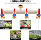 Upgraded Brass Garden Hose Splitter 4 Way Heavy Duty with Extension Handle - Image 6