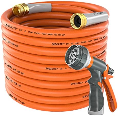SPECILITE Garden Hose 50 ft x 5/8 in Heavy Duty + Garden Hose Splitter 2 Way - Image 2