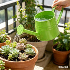 Watering Can Outdoor, 0.3 Gallon Long Spout Small Galvanized Metal Watering Can Outdoor with Handle and Sprinkler Head,Cute Metal Watering Can for Garden House Plants Flower Bonsai Indoor - Image 3