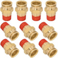 DOT Approved Male Straight Brass Union 3/4" Tube x 1/2" NPT, 10PCS by BOERAY