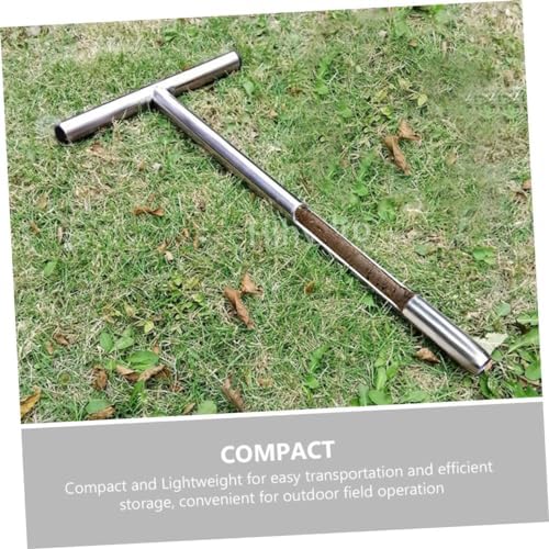 Handle Soil Sampler Probe Durable Stainless Steel Soil Sampling Tool for Gardening and Lawn Maintenance Easy to Clean Skid Design - Image 4