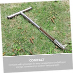 Handle Soil Sampler Probe Durable Stainless Steel Soil Sampling Tool for Gardening and Lawn Maintenance Easy to Clean Skid Design - Image 4