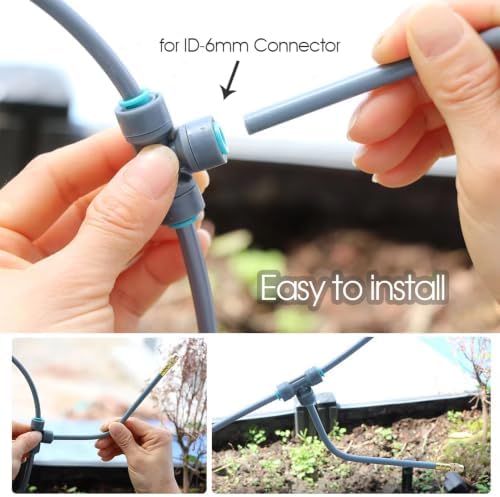 50PCS Garden 1/4Inch Bendable Mist Nozzle,Length- 19.6Inch Copper Sprinkler - Image 3