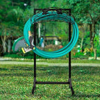 150FT Freestanding Garden Hose Holder Stand, Heavy Duty Rust Resistant Hose Storage Rack with 4 Stable Spikes, No Drill Outdoor Water Hose Hanger for Yard Lawn Patio - Image 5