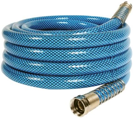 Camco TastePURE 25-Foot Premium Drinking Water Hose - Features a No-Kink Heavy-Duty Design with Machined Fittings for Extra Strength, 5/8” ID, and is Lead-Free, BPA-Free, and Phthalate-Free (22833) by Camco