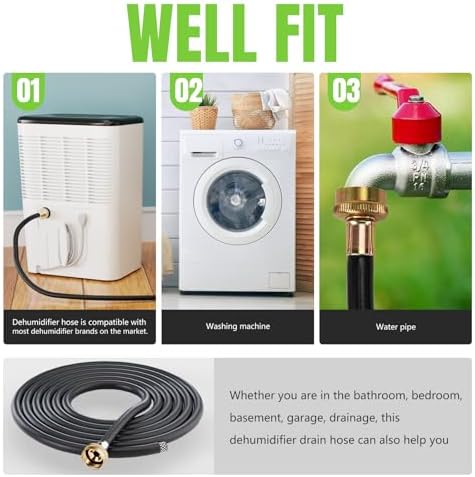 20FT Leakproof Dehumidifier Drain Hose with 3/4" FHT Rustproof Connector - Image 5