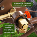 WERMAH Hose Reel Cart with Hose Guide, 4 Wheels Hose Cart, Holds 300ft 5/8" - Image 5