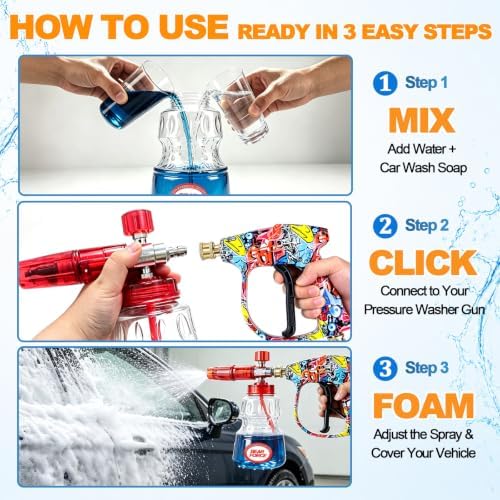 BEAR FORCE Pressure Washer Spray Gun & Foam Cannon Foam Gun, Car Washing - Image 4