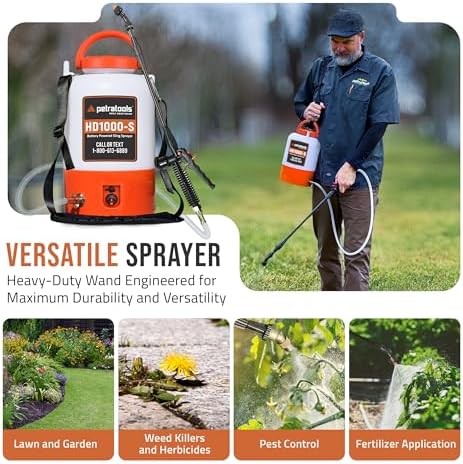 PetraTools HD1000-S 1 Gallon Electric Sprayer - 2-Hour Runtime, 2 Nozzles - Image 5