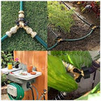 Brass 2/4 Way 3/4" Faucet Water Splitter Y-Type Garden Hose Watering Tap Connector Distributor For Outdoor(2 Way with connector) - Image 7