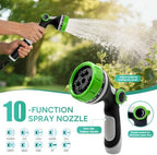 Lightweight Garden Hose, 100ft Non Expandable Water Hose with Nozzle - Image 6