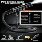 High Pressure Magic Water Gun Set, 3X Expandable Hose, Multi-mode Alloy Spray Nozzle, Lightweight Handheld Washer for Car Garden Patio Cleaning (1, 22 ft) - Image 3