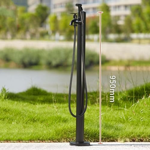 Stainless Steel Outdoor Garden Water Column Hose Stand with Faucet - Decorative Fountain Dispenser for Irrigation & Washing, Durable Garden Watering Solution - Image 2