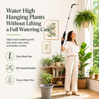 High Reach Plant Waterer for Indoor Plants, Electric Hanging Plant Waterer with 25.6"–35.4" Telescoping Watering Wand, 2000mAh Rechargeable Indoor Plant Watering Device with 6.8 ft Hose & Spray Nozzle - Image 3