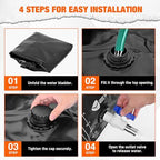 Yesker 63 Gallon Portable Water Tank Bladder for Camping Containers - Image 5