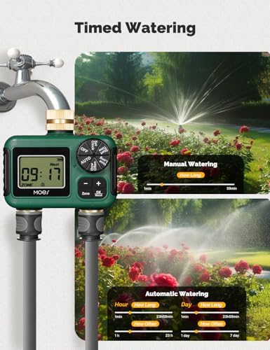 MOES 2 Zone Sprinkler Timer for Garden Hose,Brass Inlet &Outlet Water Timer - Image 5