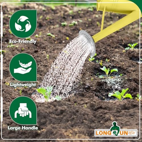 Galvanized Iron Watering Can for Indoor Plants, DIY Watering Cans for House Plant Garden Flower, Long Spout Water Can for Outdoor Watering Plants 6.44L 1.7Gallon (Beige) - Image 5
