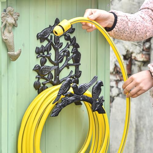 Sungmor Cast Iron Garden Hose Holder - Wall Mounted Retro Style - Image 3