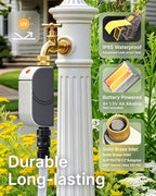 Smart Bluetooth Water Timer for Garden Hose, Heavy-Duty Brass Inlet Water Hose Timer Outdoor, Set & Forget Programmable Irrigation Controller with App, One-Button Manual Watering, IP65 Waterproof - Image 3