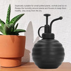 flexman Plant Mister Spray Bottle 400ml Stainless Steel Plant Sprayer Mister with Top Pump for Indoor House Air Plants Succulents Outdoor Garden (Black) - Image 2