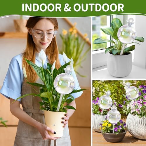 17 oz Extra Large Plant Self Watering Globes, 4 Pack Watering Bulbs - Image 3