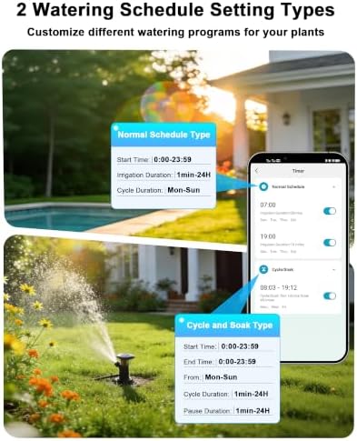 Solar WiFi Water Timer, 1 Zone WiFi Hose Timer for Garden Faucet - Image 6