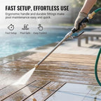Heavy Duty Hose Nozzle with Spray Wand (Black-Extend) - Image 6