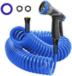 Coil Hose,3/8" EVA Coil Garden Hose 25 FT,Curly Water Hose Lightweight by Unknown