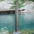 Freestanding Veal Garden Water Column with Faucet - Durable Outdoor Hose Holder & Antifreeze Tap for Patio, Backyard, Villa & Park - Floor Mount Water Tap System by Unknown