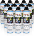 Half Off Ponds Waterfall Gun Foam, Black Expanding Sealant, 12-Pack by HALFOFFPONDS