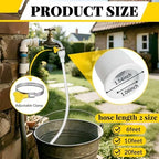 20 FT Faucet Hose Adapter for Sink, Transparent PVC Extra Long Hose and Faucet Connector with Hose Clamp for Bucket, Garden, Sink, Pet Bathing - Image 2