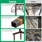TomCare Garden Hose Holder, 4 Spikes Hose Stand for 160FT Outdoor Hose - Image 3