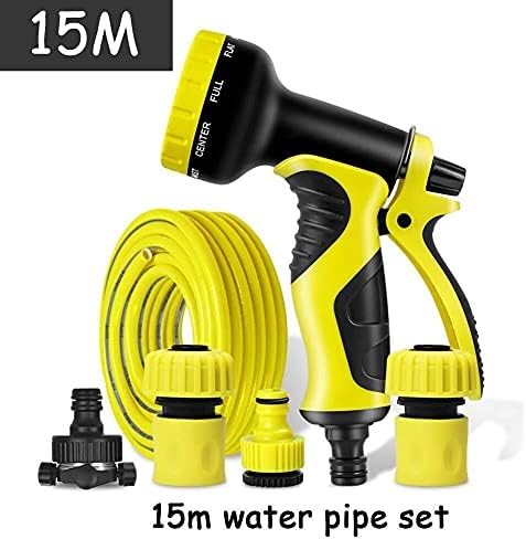 Garden Spray Nozzle High Pressure 1/2" Water Pipe Expandable Garden Hose Spray Guns Garden Hose (10M-100M Water Pipe Set) (Color : 15m Water Pipe Set) - Image 2