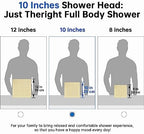 G-Promise All Metal 10 Inches Rainfall Shower Head with Handheld Combo - Image 5