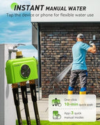 RAINPOINT 3-Zone WiFi Add-On Water Timer (Gateway Not Included), Brass Inlet/Outlet WiFi Hose Timer, Expands Smart Irrigation System, Works with RAINPOINT Home APP Series Gateway, Smart Watering - Image 5