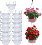 Curtis Wagner 10" Clear Hanging Basket Drip Pan Saucer (15-Pack) by Unknown