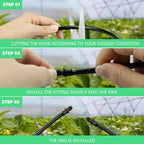 Artibetter DIY Garden Watering Kit Automatic Micro Drip Irrigation System 15m Tubing for Patio Lawn Greenhouse Plant Watering - Image 5