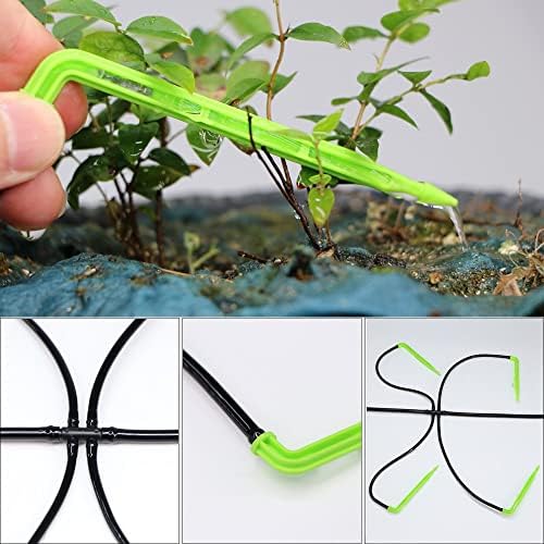 Automatic Hose Watering Garden Irrigation Kit with Green Elbow Dripper Emitter Drip System Bonsai Potted Plant Greenhouse - Image 7