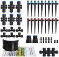 DIY Automatic Drip Irrigation Kit for Lawn and Potted Plants – 1/2" (33ft) & 1/4" (200ft) Durable Tubing – Adjustable POM Nozzles – Leak-Proof Quick-Connect Fittings – Multi-Design Sprayers by SunnyFurn