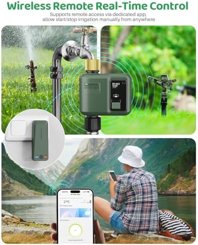 WiFi Water Timer for Garden Hose, 3 Pc Smart Sprinkler Controller - Image 2