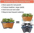 GameXcel Vertical Planter Tower - 5 Tier Stackable Garden Planters with Wheels and Tools Plant Pots for Strawberry Herb Flower and Vegetable Indoor Outdoor Use Dark Gray - Image 2