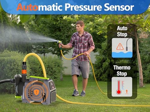 FLUENTPOWER 1.5HP 1300GPH Automatic Shallow Well Jet Pump with Prefilter - Image 2