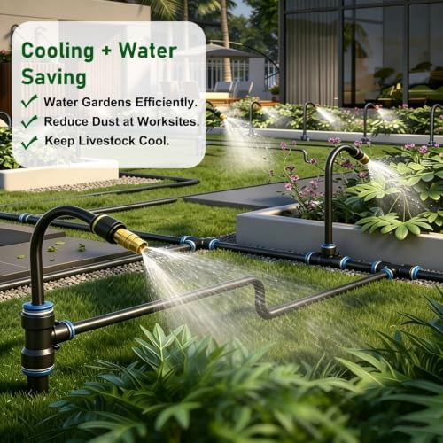360° Rotation Drip Irrigation System, Flexible Garden Watering Kit Portable - Image 6