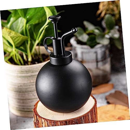Xmas Stainless Steel Watering Can 500ml Black, Fine Spray for Plants - Image 3